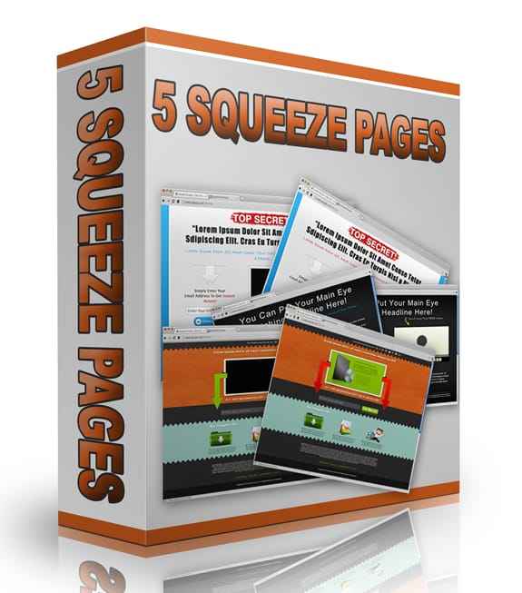 5 PLR Squeeze Pages