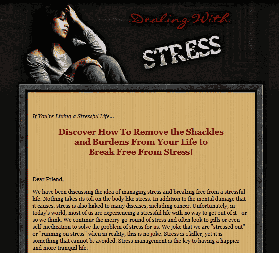 Dealing With Stress Minisite