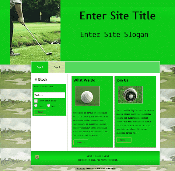 Golf Templates 2