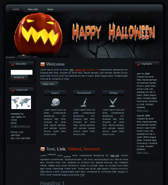 Halloween Pumpkin WP Theme