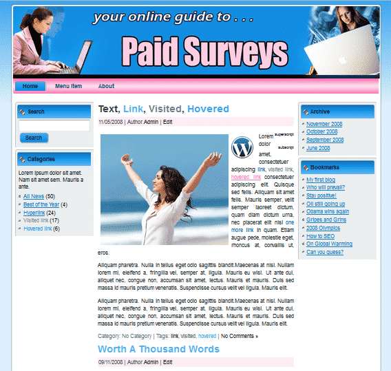 Paid Surveys Templates