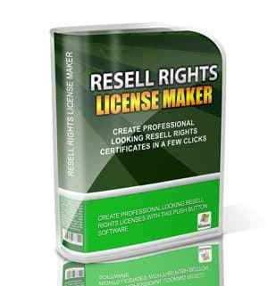 Resell Rights License Maker