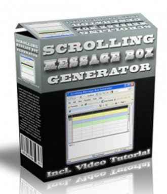 Scrolling Message Box Generator