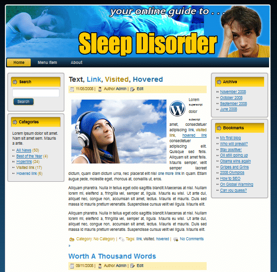 Sleep Disorder Templates