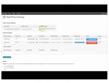 Web2Phone Click to Call WordPress Plugin