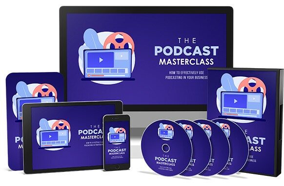 Podcast Masterclass course on various digital devices.